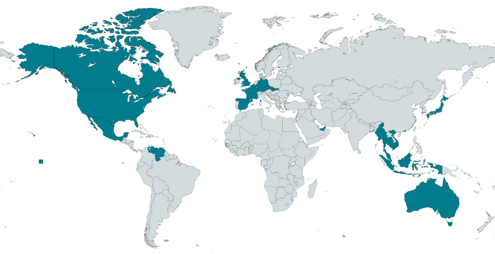 Map of clients Port Cities
