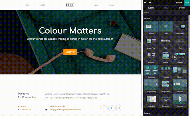 Odoo • Image and Text