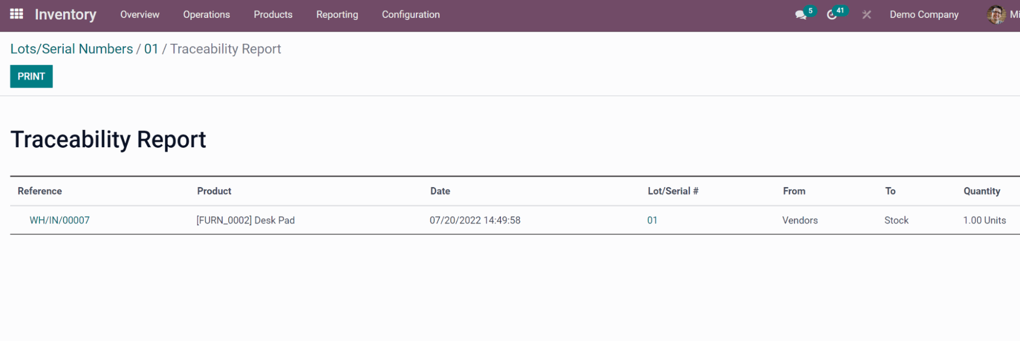 Odoo Inventory 2