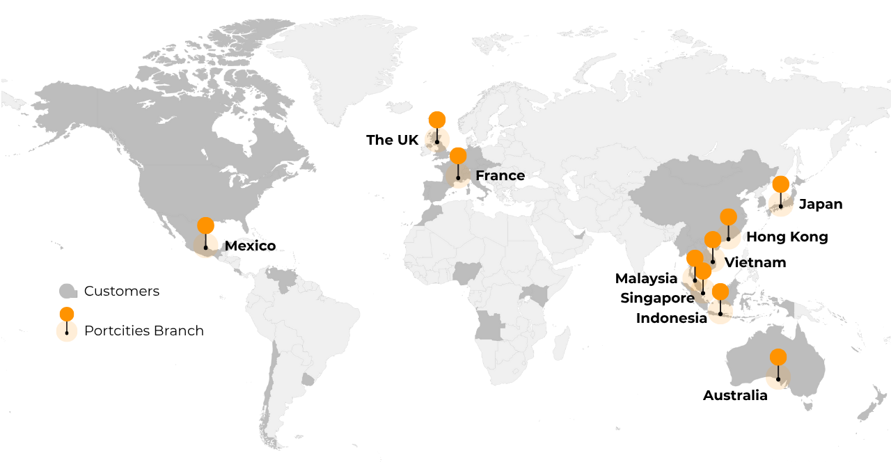 Portcities Presence Map (Updated) Portcities Presence Map (Updated)