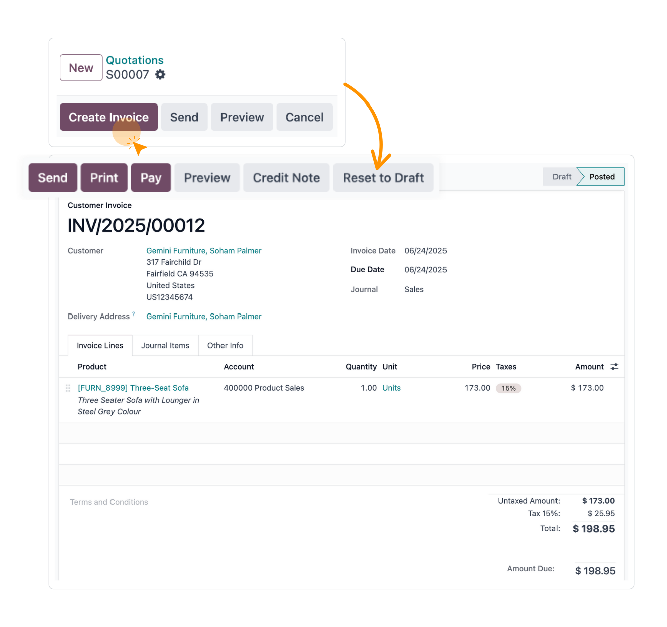Odoo mendukung Sistem Faktur Berkualitas Jepang.