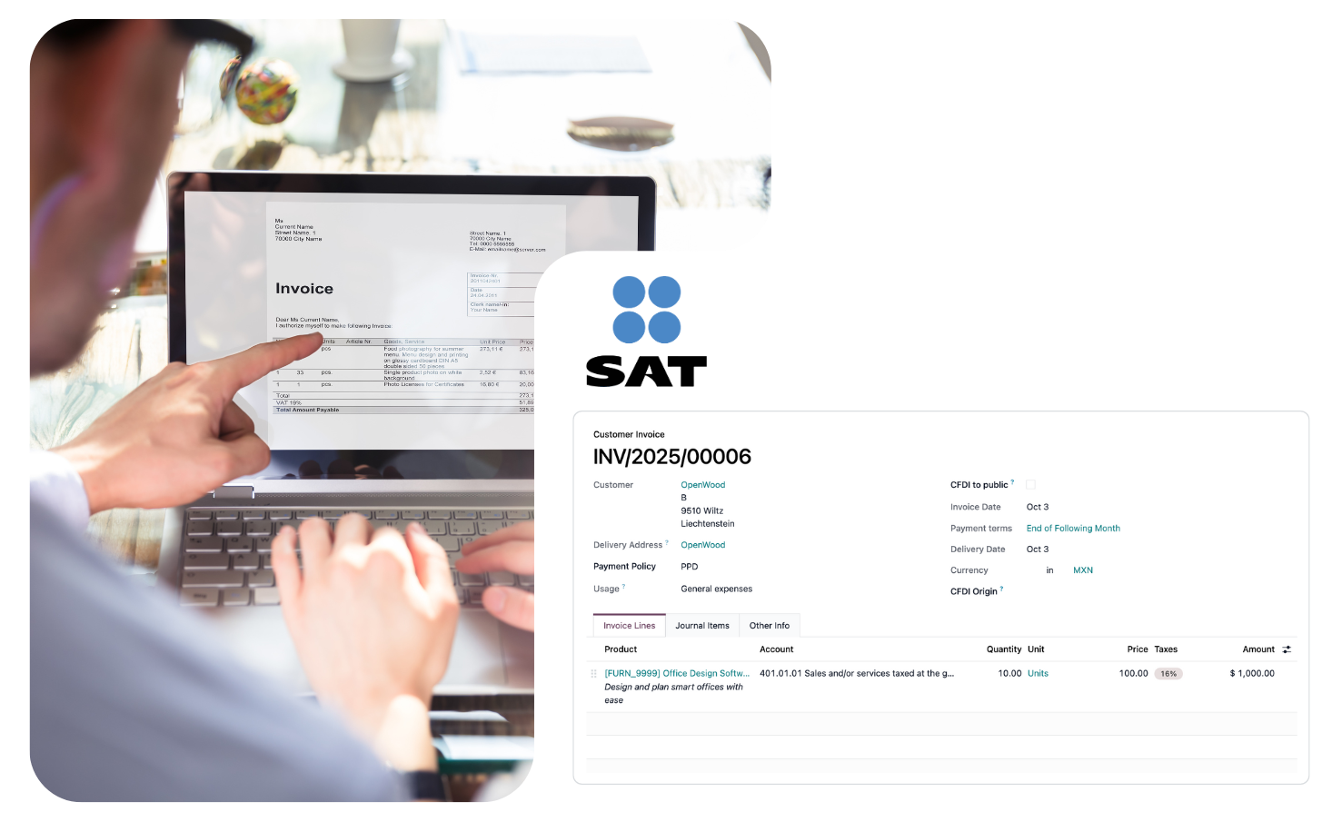 Integrasi E-Faktur & E-Tanda Tangan Wajib Meksiko Odoo