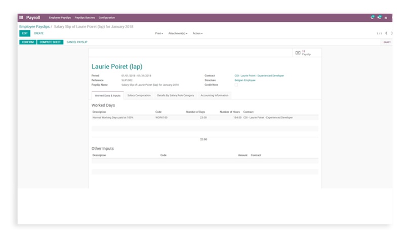 Odoo • Text and Image