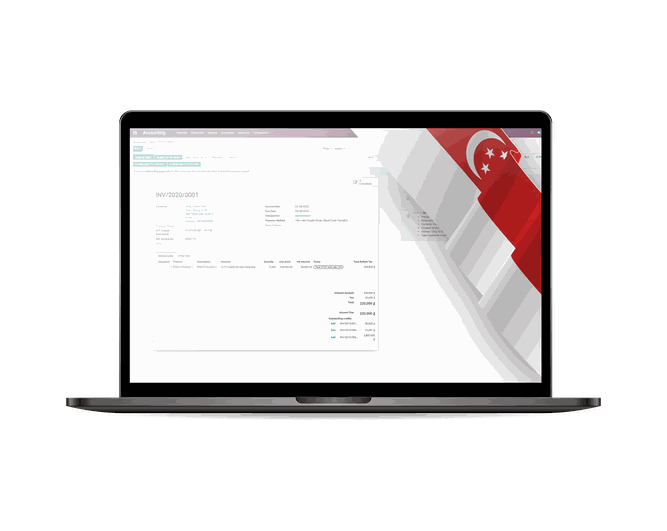 Odoo modules localized to Singapore market