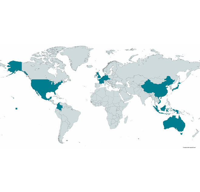 Map of Port Cities clients